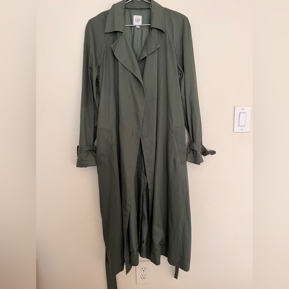Trending like new cotton Trench Coat - Large